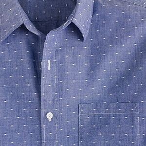 J. Crew Shirts - J. Crew Chambray shirt in blue dot J. Crew Shirts - J. Crew Chambray shirt in blue dot